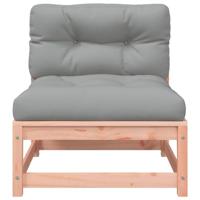 Tuinbank zonder armleuningen met kussens en voetenbank - thumbnail