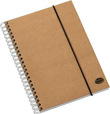 Notitieboek Kraft Line A5 140blz spiraal lijn | 2 stuks