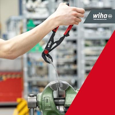 Wiha Waterpomptang Industrial met drukknop | 300mm/12" | Blisterverpakking - 36988 - 36988