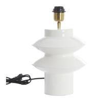 Light & Living Tafellamp 'Petch' 26cm, kleur Wit (excl. kap) - thumbnail