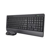 Trust Trezo draadloze deskset, uit gerecycleerd kunststof, azerty - thumbnail