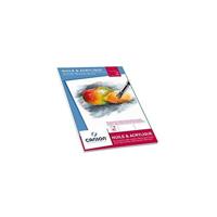 Schilderpapier Canson Graduate Oil & Acrylic 20vel 290gr A3 natuurlijk wit - thumbnail