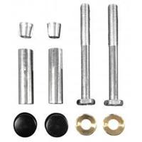 Wiesbaden schroevenset voor supportbeugels mat zwart - thumbnail