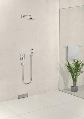 Hansgrohe FixFit muuraansluitbocht met terugslagklep, chroom