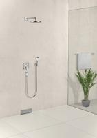 Hansgrohe FixFit muuraansluitbocht met terugslagklep, chroom - thumbnail
