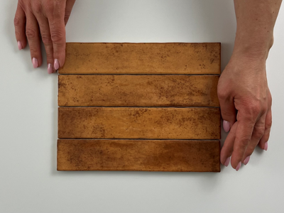 Kalon Terracotta wandtegel 5x25 glans