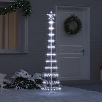 LED Kerstboom met 230 LED Koudwit 138.5 x 138.5 x 399 cm Metaal - thumbnail