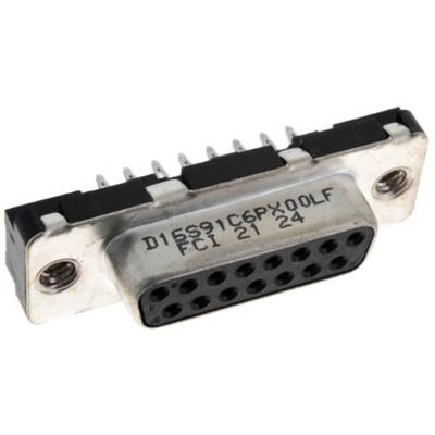 FCI D15S91C6PX00LF D-sub connector 1 stuk(s) Tray
