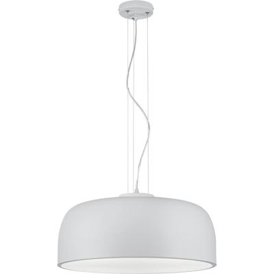 LED Hanglamp Mat Wit - 4-lichts Rond met E27 Fitting - Aluminium