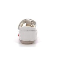 Leren baby sandalen Sushy Originel Softers KICKERS® wit - thumbnail
