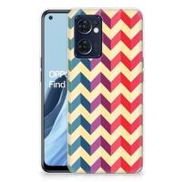 OPPO Reno 7 5G | Find X5 Lite | TPU bumper | Zigzag Multi Color - thumbnail