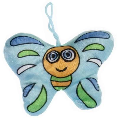 LG-Imports knuffelvlinder meisjes 13 cm pluche blauw LG-Imports knuffelvlinder meisjes 13 cm pluche blauw