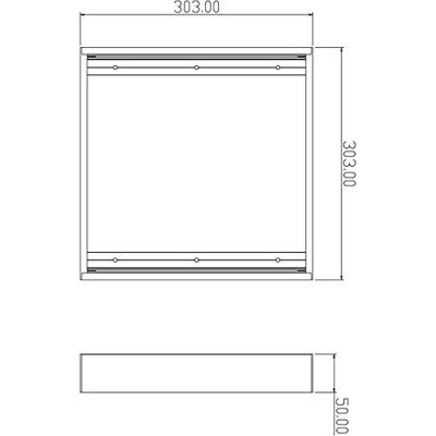 Deko Light 930167 Opbouwframe Verkeerswit (RAL 9016)