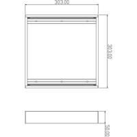 Deko Light 930167 Opbouwframe Verkeerswit (RAL 9016) - thumbnail