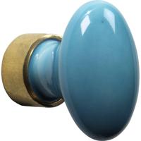 Meubelkn.pors.Ovaal 33mm MGO/turquoise - thumbnail