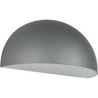 Antraciet LED Wandlamp voor Buiten - Halfrond - E27 Fitting - IP44 - thumbnail