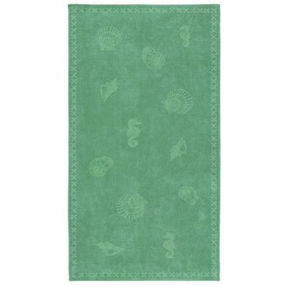 Seahorse Seahorse Strandlaken Shells Jade Green 100x200