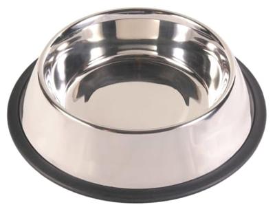 Trixie 24854 roestvrijstalen kom, rubberen ring, 1,75 l/ø 30 cm