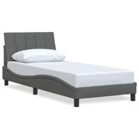 Bedframe zonder matras 80x200 cm stof donkergrijs - thumbnail
