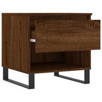 Salontafels 2 st 50x46x50 cm bewerkt hout bruin eikenkleur - thumbnail