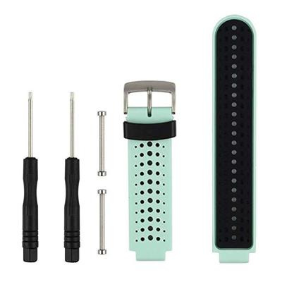 Tweekleurige siliconen sport polsband voor Garmin Forerunner 230/235/620/630/735XT (zwart + groen)