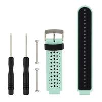 Tweekleurige siliconen sport polsband voor Garmin Forerunner 230/235/620/630/735XT (zwart + groen) - thumbnail