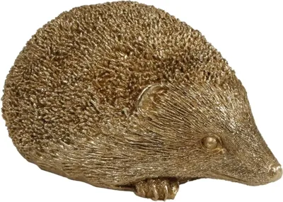 Sculptuur Egel 15 cm Goud/Polystone