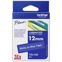 Labeltape Brother TZe, TZ TZe-535 Kunststof Tapekleur: Blauw Tekstkleur:Wit 12 mm 8 m - thumbnail