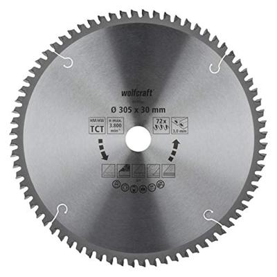 Wolfcraft Kap- en verstekzaagblad | HM | 72 Zähne | Ø305mm | 1 stuk - 6549000 Wolfcraft Kap- en verstekzaagblad | HM | 72 Zähne | Ø305mm | 1 stuk - 6549000