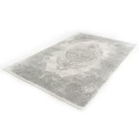 Oosterse Design - Viscose Vloerkleed - Vintage - Trasor - Grijs-80 x 300 cm - thumbnail