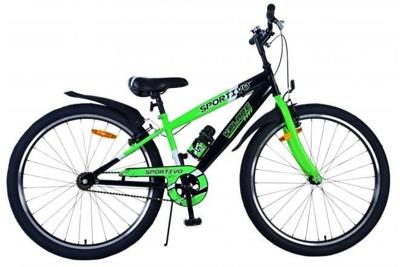 Volare sportivo kinderfiets - jongens - 24 inch - zwart groen - twee handremmen