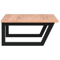 Badkamer wandschap staal en massief eikenhout - thumbnail