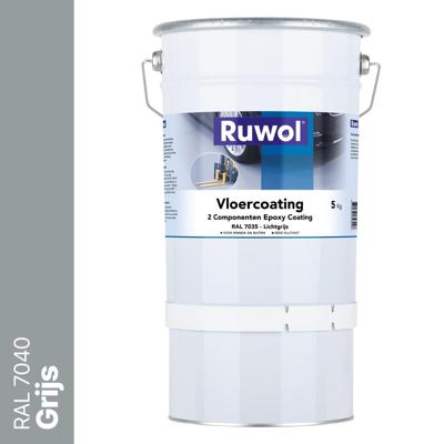 Ruwol 2K Epoxy Vloercoating Grijs (RAL 7040) 5 kg Ruwol 2K Epoxy Vloercoating Grijs (RAL 7040) 5 kg