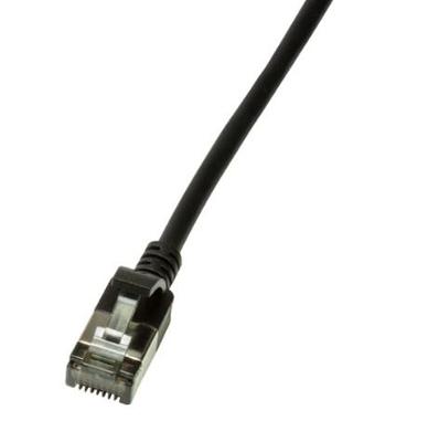 LogiLink CQ9013S RJ45 Netwerkkabel, patchkabel CAT 6A U/FTP 0.30 m Zwart Extreem dun, Vlambestendig, Flexibel, Folie afscherming, Halogeenvrij, Snagless, LogiLink CQ9013S RJ45 Netwerkkabel, patchkabel CAT 6A U/FTP 0.30 m Zwart Extreem dun, Vlambestendig, Flexibel, Folie afscherming, Halogeenvrij, Snagless,