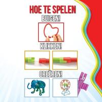 Clics Spaghetteez twist-a-saurus rex flexibele bouwstaafjes, 64dlg. - thumbnail