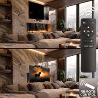 Mount Maclean,Elektrische TV boven open haard, Max vesa 600x400, Afstandsbediening, 37"-70", 35kg, MC-891 - thumbnail