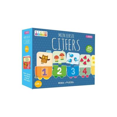 Rebo Publishers Boek en puzzel - mijn eerste cijfers Rebo Publishers Boek en puzzel - mijn eerste cijfers