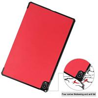 3-Vouw sleepcover hoes - Lenovo Tab P11 / P11 Plus - Rood - thumbnail