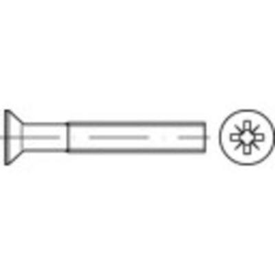TOOLCRAFT TO-5375970 Verzonken schroeven M3 10 mm Kruiskop Phillips RVS A2 200 stuk(s)