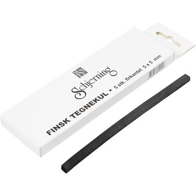 Creativ Company Vierkante houtskool sticks, 5st.