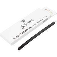 Creativ Company Vierkante houtskool sticks, 5st. - thumbnail