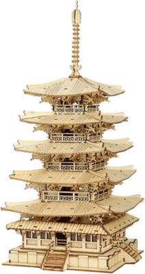 Robotime Japan Five storied Pagoda Houten Modelbouw Miniatuur Knutselen