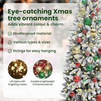 VidaXL Kunstkerstboom wit 120 cm pvc en plastic en staal en pe - thumbnail