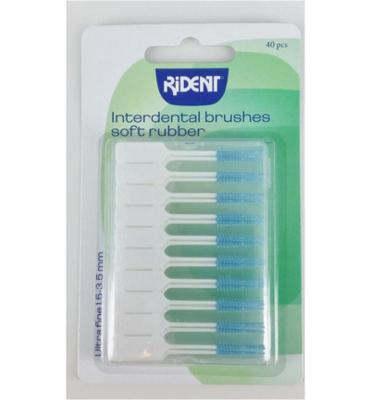 Rident Interdental brushes soft rubber 40 Stuks