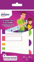 Avery Family gelamineerde etiketten, etui met 24 etiketten, geassorteerde formaten en fluo kleuren - thumbnail