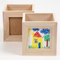 Creativ Company Houten pennenbakje met fotolijstje - thumbnail