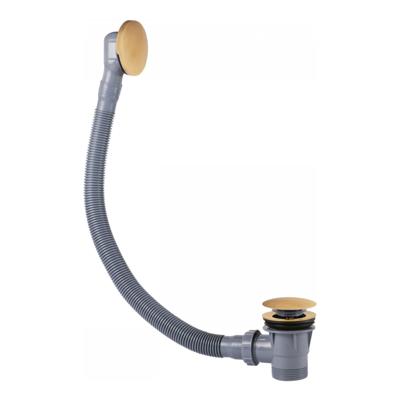 Tres Selection bad afvoer met overloop en click-waste rond 24k Goud mat Tres Selection bad afvoer met overloop en click-waste rond 24k Goud mat