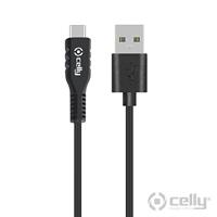 Celly Datakabel micro usb 1 meter zwart 0517501 - thumbnail