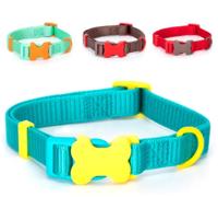 Nobleza Leuke hondenhalsband met kliksluiting - Nylon - 40 cm - thumbnail