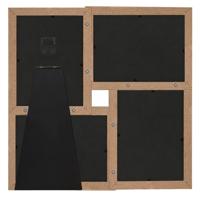 Fotolijst voor 4x(10x15 cm) foto MDF lichtbruin - thumbnail